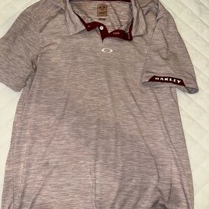 Oakley Men's Heather maroon Polo Shirt